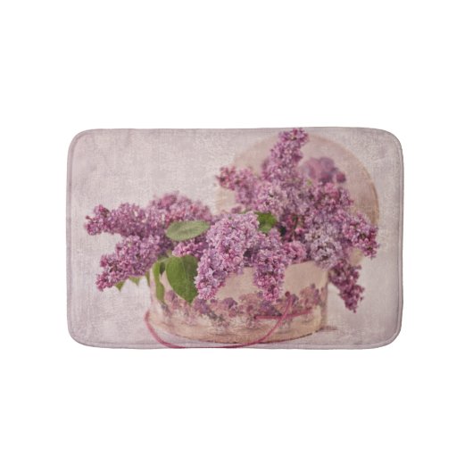 Lilacs in een Victoriaans Pet doos Badmat (Voorkant)