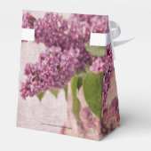 Lilacs in een Victoriaans Pet doos Bedankdoosjes (Achterkant)