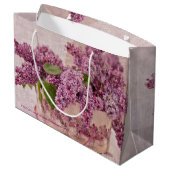 Lilacs in een Victoriaans Pet doos Groot Cadeauzakje (Achterkant Gekanteld)