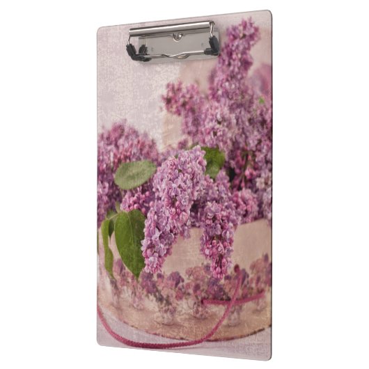 Lilacs in een Victoriaans Pet doos Klembord (Links)