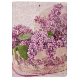 Lilacs in een Victoriaans Pet doos Klembord
