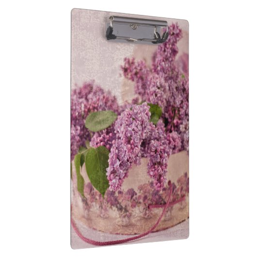 Lilacs in een Victoriaans Pet doos Klembord (Rechts)