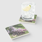 Lilacs in Family Park Stenen Onderzetter (Zijkant)