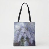 "Lilacs in Glass Jar" lavender garden canvas tas (Voorkant)