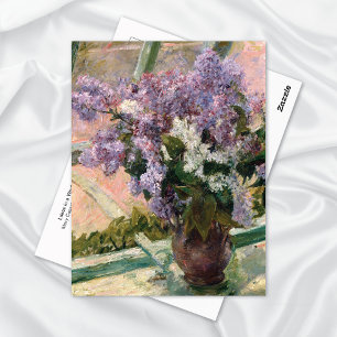 Lilacs in het raam Mary Cassatt Briefkaart