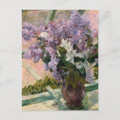 Lilacs in het raam Mary Cassatt Briefkaart (Voorkant)