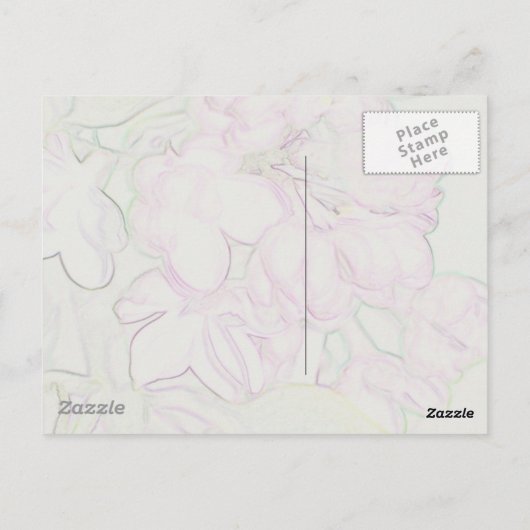 Lilacs in Oregon Briefkaart (Achterkant)