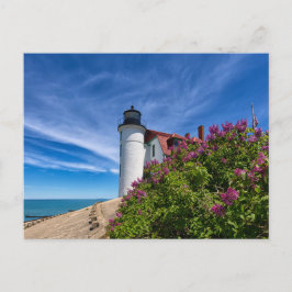 Lilacs in Point Betsie Lighthouse Briefkaart