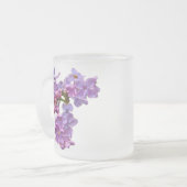 Lilacs in Springtime Matglas Koffiemok (Voorkant links)