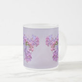 Lilacs in Springtime Matglas Koffiemok (Voorkant rechts)