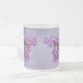 Lilacs in Springtime Matglas Koffiemok (Voorkant links)