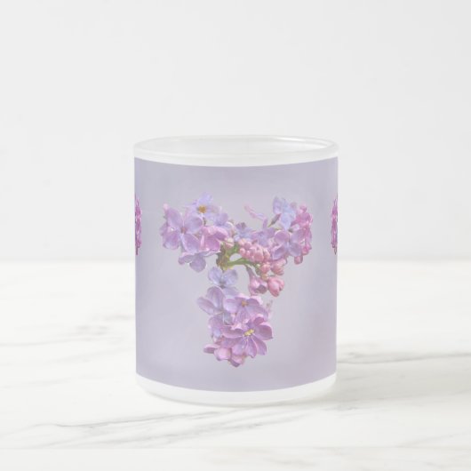 Lilacs in Springtime Matglas Koffiemok (Center)
