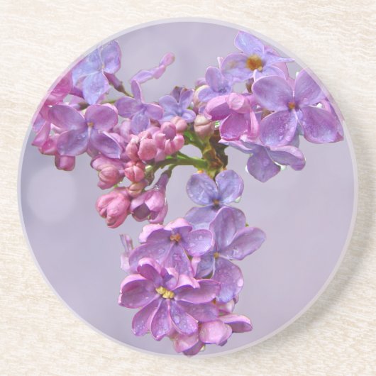 Lilacs in Springtime Zandsteen Onderzetter (Voorkant)