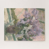 Lilacs in Window van Mary Cassatt American Painter Legpuzzel (Horizontaal)