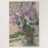 Lilacs in Window van Mary Cassatt American Painter Legpuzzel (Verticaal)