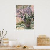 Lilacs in Window van Mary Cassatt American Painter Poster (Keuken)