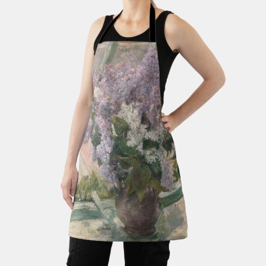 Lilacs in Window van Mary Cassatt American Painter Schort (Insitu)