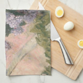 Lilacs in Window van Mary Cassatt American Painter Theedoek (Quarter Fold)