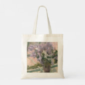Lilacs in Window van Mary Cassatt American Painter Tote Bag (Achterkant)