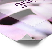 Lilacs Jeremiah 29:11 Poster (Hoek)