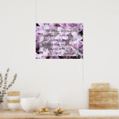 Lilacs Jeremiah 29:11 Poster (Keuken)