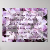 Lilacs Jeremiah 29:11 Poster (Voorkant)