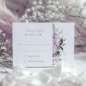 Lilacs Lavendel Bliss Bruiloft RSVP Kaart