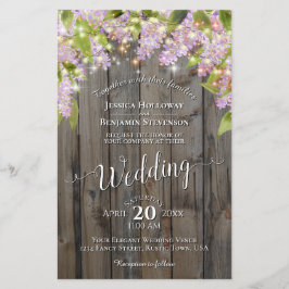 Lilacs & Lights on Wood BUDGET Weddenschap