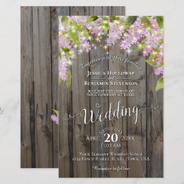 Lilacs & Lights on Wood BUDGET Weddenschap