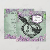  Lilacs Locket Bridal Shower Kaart (Voorkant / Achterkant)