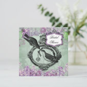  Lilacs Locket Bridal Shower Kaart (Staand voorkant)