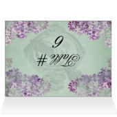 Lilacs Locket Gepersonaliseerd Tabelnummerkaarten (Binnen Horizontaal (Boven))