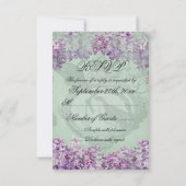 Lilacs Locket RSVP-kaart RSVP Kaartje (Achterkant)