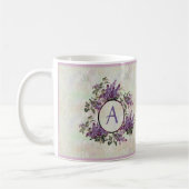 Lilacs Monogram pasta Marble Ceramic Mok (Links)