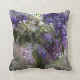 Lilacs of Love Art Decorator Pillow Kussen