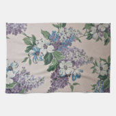 Lilacs on Wallpaper Theedoek (Horizontaal)