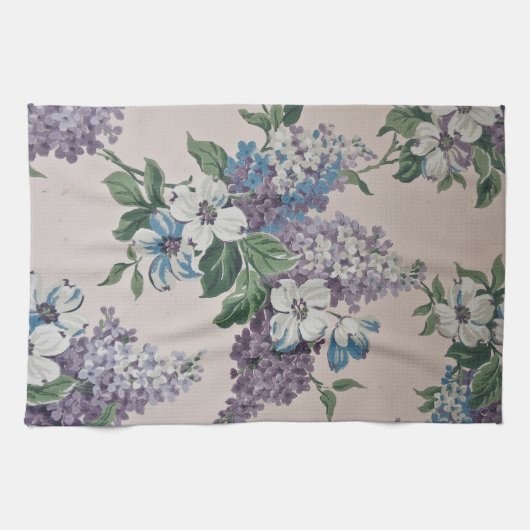 Lilacs on  Wallpaper Theedoek (Horizontaal)