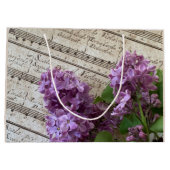 Lilacs op muziek van oude vellen groot cadeauzakje (Achterkant)