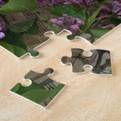 Lilacs op muziek van oude vellen legpuzzel (Zijkant)