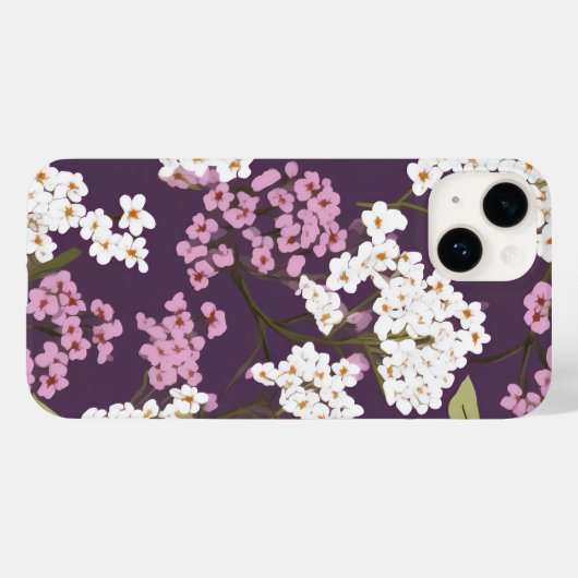 Lilacs op Paarse Case-Mate iPhone Case (Achterkant (horizontaal))