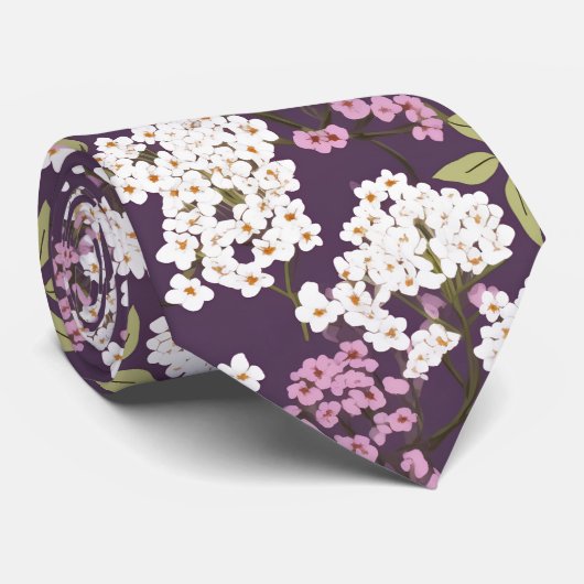 Lilacs op Paarse Stropdas (Opgerold)