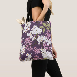 Lilacs op Paarse Tote Bag