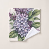 Lilacs Paarse Lila Struik Illustratie Bad Handdoek (Wasdoekje)