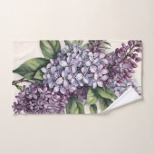 Lilacs Paarse Lila Struik Illustratie Bad Handdoek (Handdoek)