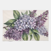 Lilacs Paarse Lila Struik Illustratie Theedoek (Horizontaal)