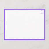 Lilacs Paarse Waterverf Floral Rehearsal Dinner Uitnodiging Briefkaart (Achterkant)