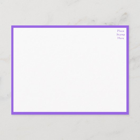 Lilacs Paarse Waterverf Floral Rehearsal Dinner Uitnodiging Briefkaart (Achterkant)