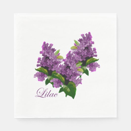 Lilacs papieren servetten (Voorkant)