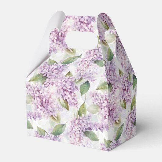 Lilacs Print Party Behandelbox Bedankdoosjes (Voorkant Zijde)