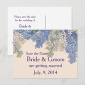  Lilacs Save the Date Briefkaart (Voorkant / Achterkant)